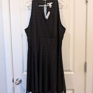 White House Black Market Black Midi Dress